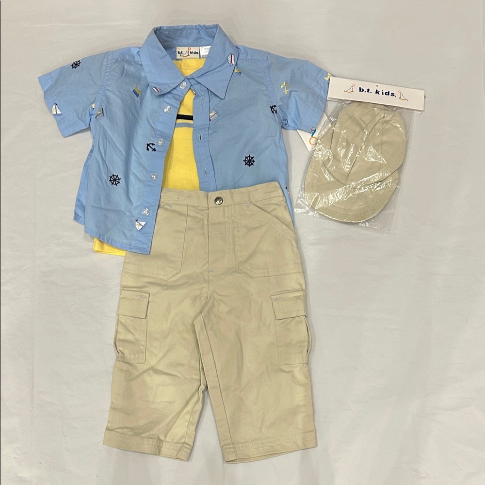 b.t. kids Blue and Tan Kids Matching Set